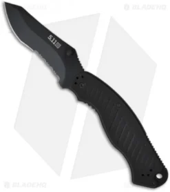 5.11 Tactical ARK Recurve Liner Lock Knife (3.75" Black Serr) 51070