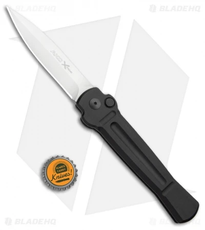 AKC X-treme Ace Automatic Knife Black (3.6" Satin) 4 AKC X-treme Ace Automatic Knife Black (3.6" Satin) - Image 4