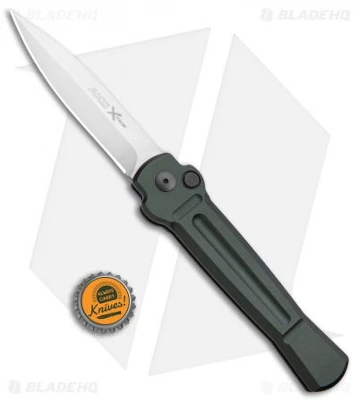 AKC X-treme Ace Automatic Knife Green (3.6" Satin) 4 AKC X-treme Ace Automatic Knife Green (3.6" Satin) - Image 4