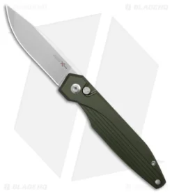 AKC X-treme Dandy Automatic Knife Green Aluminum (3.1" Satin)