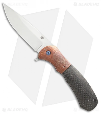 Aaron Fredrick Custom FS-1 Flipper Knife LSCF/Copper (3.9" Satin) 1 Aaron Fredrick Custom FS-1 Flipper Knife LSCF/Copper (3.9" Satin)