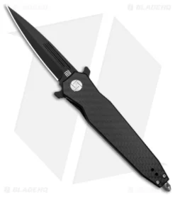 Online Knives Store 6 Artisan Cutlery Hornet Liner Lock Knife G-10/Carbon Fiber (3.54" Black D2)