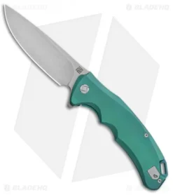 Artisan Cutlery Tradition Frame Lock Knife Green Titanium (3.8" Stonewash)