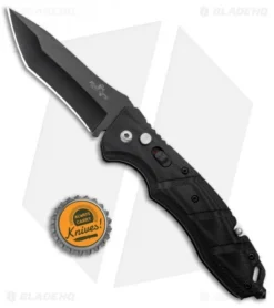 Bear OPS Bold Action V Tanto Automatic Rescue Knife Black G-10 (3.75" Black) -Online Knives Store Bear OPS Bold Action V Tanto Auto Rescue Black G 10 Black AC 510 B4 B BHQ 94475 jr bottlecap