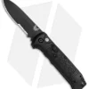 Benchmade 4400SBK Casbah Automatic Knife Black Grivory (3.4" Black Serr)