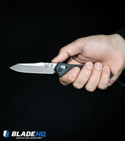 Benchmade 940 Osborne AXIS Lock Knife Green (3.4" Satin) 12 Benchmade 940 Osborne AXIS Lock Knife Green (3.4" Satin) -Online Knives Store Benchmade 940 2 Osborne AXIS Lock Knife Black G 10 Satin 940 2 BHQ 36208 in hand web