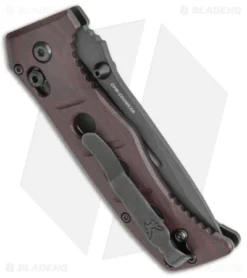 Benchmade Mini Adamas AXIS Lock Knife Burgundy Micarta (3.3" Black) 273BK-2201 6 Benchmade Mini Adamas AXIS Lock Knife Burgundy Micarta (3.3" Black) 273BK-2201 -Online Knives Store Benchmade Mini Adamas AXIS Lock Burgundy Red Micarta Black 273BK 2201 BHQ 137347 jr side