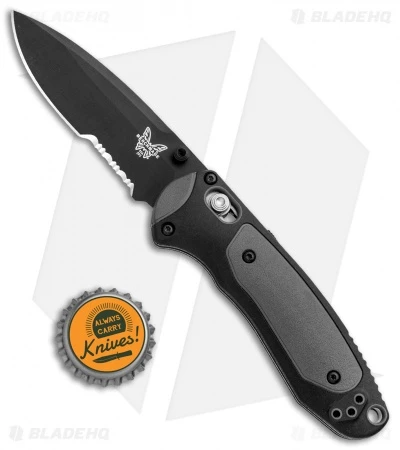 Benchmade 595SBK Mini Boost AXIS-Assist Knife Black/Gray (3.11" Black Serr) 4 Benchmade 595SBK Mini Boost AXIS-Assist Knife Black/Gray (3.11" Black Serr) - Image 4