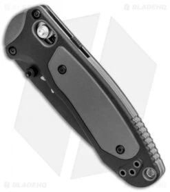 Online Knives Store -Online Knives Store Benchmade Mini Boost AXIS Assist Black Gray Black Serr 595SBK BHQ 78761 jr spine