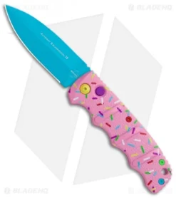 New Release 17 Boker Dessert Warrior Kalashnikov Dagger Automatic Knife (3.25" Blue) Donut