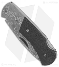 Boker Magnum DC Lockback Knife Carbon Fiber/Damascus (2.25" Damascus) -Online Knives Store Boker Magnum Damascus DC BHQ 80863 er spine