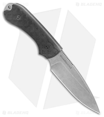 Bradford Knives Guardian3 Fixed Blade Knife Black G-10 (3.5" SW MagnaCut) 2 Bradford Knives Guardian3 Fixed Blade Knife Black G-10 (3.5" SW MagnaCut) - Image 2