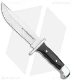 Buck Knives Buck 124 Frontiersman Fixed Blade Knife Ebony (6.25" Satin) 0124BRSLE