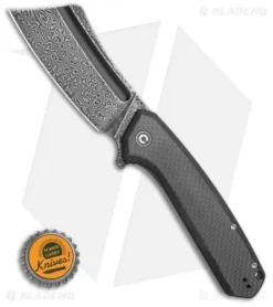 CIVIVI Bullmastiff Liner Lock Knife Twill Carbon Fiber (3.8" Black Damascus) 7 CIVIVI Bullmastiff Liner Lock Knife Twill Carbon Fiber (3.8" Black Damascus) -Online Knives Store CIVIVI Bullmastiff Liner Lock Knife Twill Carbon Fiber 3.8 Black Damascus C2006DS 1 BHQ 115992 LS Bottlecap 2