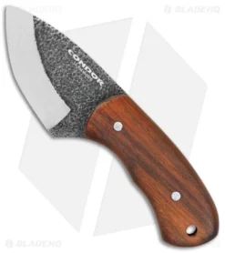 Condor Beetle Neck Knife Fixed Blade Walnut Wood (2.7" Black)