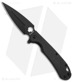 Daggerr Knives Arrow Liner Lock Knife Carbon Fiber (3.9" Black SW D2)