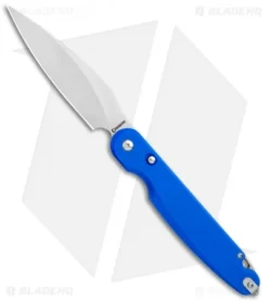 Daggerr Knives Parrot Liner Lock Flipper Knife Blue G10 (4.75" Stonewash)