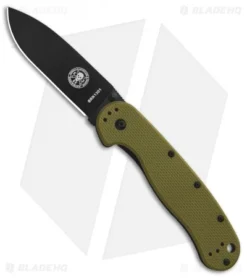BRK Jeff Randall Avispa Frame Lock Knife OD Green (3.5" Black D2)