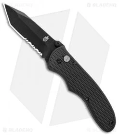 New Release 1 Gerber FAST Draw Tanto Knife Assisted Opening (3" Black Serr)