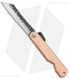 Higonokami Mini Irogane Folding Knife Copper (1.6" Black)