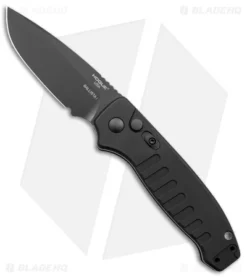 Hogue Ballista Drop Point Automatic Knife Matte Black (3.5" Black) 64130