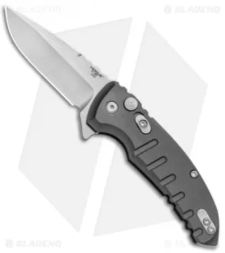 Hogue X1 Microflip Drop Point Flipper Knife Matte Gray (2.6" Stonewash) 24172