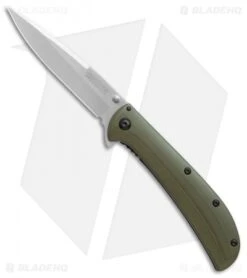 Kershaw Al Mar AM-4 Assisted Opening Knife Green G-10 (3.5" Satin) 2330GRN