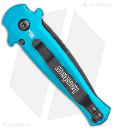 Kershaw Launch 12 Mini Stiletto Automatic Knife Teal (2.5" Black) 3 Kershaw Launch 12 Mini Stiletto Automatic Knife Teal (2.5" Black) - Image 3