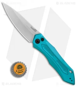 Kershaw Launch 6 Automatic Knife Teal (3.75" Stonewash) 7800TEALSW -Online Knives Store Kershaw Launch 6 Teal SW BHQ 89520 er bottlecap
