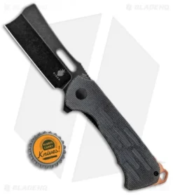 Kizer D.O.C.K. Quatch Cleaver Liner Lock Knife Black Micarta (2.9" Black SW) -Online Knives Store Kizer D.O.C.K. Quatch Cleaver LL Green Micarta Black SW V3574N1 BHQ 121136 jr bottlecap