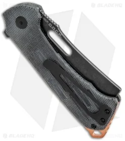 Kizer D.O.C.K. Quatch Cleaver Liner Lock Knife Black Micarta (2.9" Black SW) -Online Knives Store Kizer D.O.C.K. Quatch Cleaver LL Green Micarta Black SW V3574N1 BHQ 121136 jr side