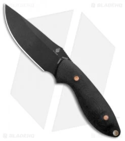 Kizer Garza Sequoia Fixed Blade Knife Black G-10 (3.78" Black) 1022A1