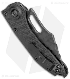 Microtech Marfione Custom Stitch Auto Knife DLC Borka (CFw/DLC TT Hardware) 6 Microtech Marfione Custom Stitch Auto Knife DLC Borka (CFw/DLC TT Hardware) -Online Knives Store Microtech Marfione Custom Stictch Auto Borka CF DLC Textured BHQ 175999 jr side