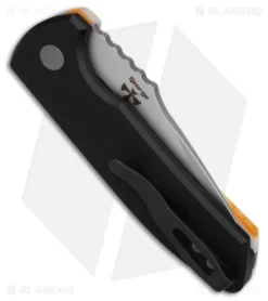 Pro-Tech Custom SBR Automatic Knife Unique Beach Day Micarta (2.6" Stonewash) -Online Knives Store Pro Tech Custom SBR Automatic Unique Micarta Beach Day 2in SW BHQ 176180 td side