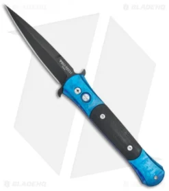 Pro-Tech The Don Automatic Knife Blue Jazz /Black G-10 (3.5" Black) 1703 BT