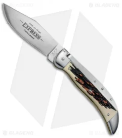 Schatt & Morgan Express #71 Automatic Knife Burlesque Stag (4.25" Satin)