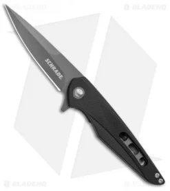 Schrade Kinetic Liner Lock Knife Black G-10 (3.25" Black)