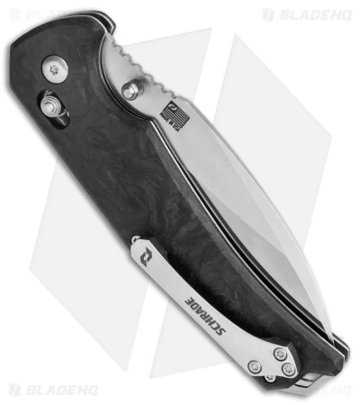 Schrade Alpha Radok Pivot Lock Knife Marble Carbon Fiber (3.75" Satin) 3 Schrade Alpha Radok Pivot Lock Knife Marble Carbon Fiber (3.75" Satin) - Image 3