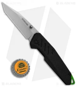 Schrade Tanto Liner Lock Knife Black Rubber (3" Bead Blast) 1084293 -Online Knives Store Schrade Tanto Black Rubber BB BHQ 81958 er bottlecap