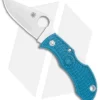 Spyderco ManBug Lightweight Blue FRN Pocket Knife (1.95" Satin K390) MFPK390