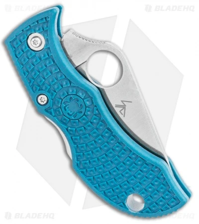Spyderco ManBug Lightweight Blue FRN Pocket Knife (1.95" Satin K390) MFPK390 3 Spyderco ManBug Lightweight Blue FRN Pocket Knife (1.95" Satin K390) MFPK390 - Image 3