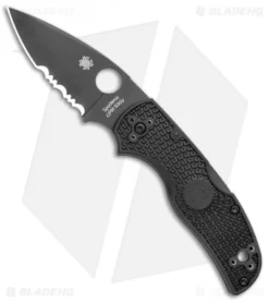 Spyderco Native 5 Lightweight S30V Lockback Knife FRN (3" Black Serr) C41PSBBK5