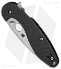 Spyderco Sliverax Compression Lock Knife CF/G-10 Laminate (3.5" Satin) C228CFP 6 Spyderco Sliverax Compression Lock Knife CF/G-10 Laminate (3.5" Satin) C228CFP -Online Knives Store Spyderco Silverax cf G10 laminate satin BHQ 71313 er spine