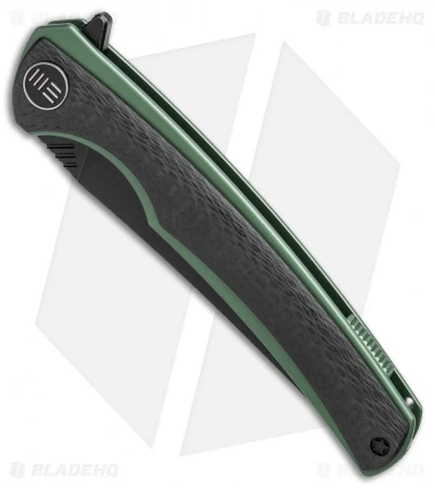 WE Knife Co. 704CF-H Liner Lock Knife CF/Green Ti (3.6" Black Stonewash) 3 WE Knife Co. 704CF-H Liner Lock Knife CF/Green Ti (3.6" Black Stonewash) - Image 3