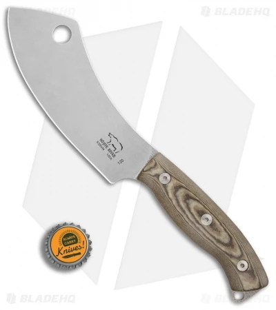 White River Camp Cleaver Fixed Blade Knife Black/Brown Richlite (5.5" SW) 4 White River Camp Cleaver Fixed Blade Knife Black/Brown Richlite (5.5" SW) - Image 4