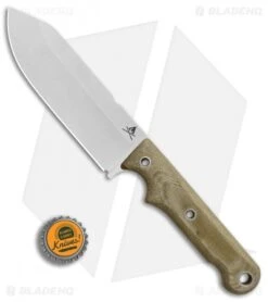 White River FC5 Firecraft Fixed Blade Knife OD Green Micarta (5" Stonewash) 7 White River FC5 Firecraft Fixed Blade Knife OD Green Micarta (5" Stonewash) -Online Knives Store White River FC5 Firecraft OD Green Micarta SW BHQ 68958 er bottlecap