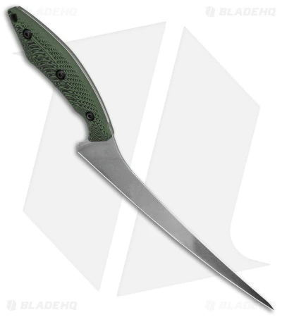 White River Knives 8" Step-Up Fillet Knife Green/Black G-10 (8.1" Stonewash) 2 White River Knives 8" Step-Up Fillet Knife Green/Black G-10 (8.1" Stonewash) - Image 2