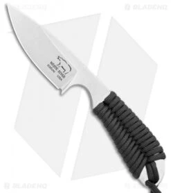 White River Knives Backpacker Knife Black Paracord (3" Stonewash)