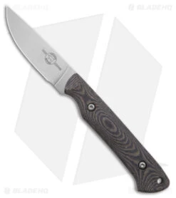 White River Knives Small Game Fixed Blade Knife Black/OD Micarta (3" Stonewash)