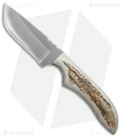 Anza Knives WK-4FE Fixed Blade Knife Stag Horn (3.75" Plain)